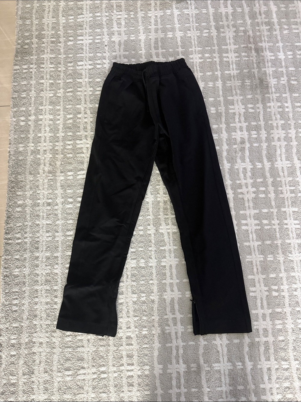 Represent Men's Black Elastic-Waist Jogger Pants with Side Zip